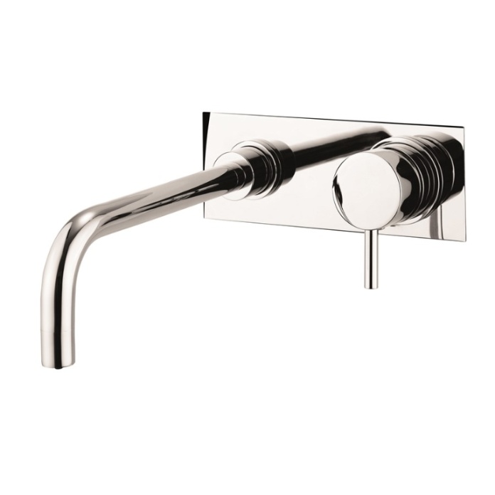 Product Cut out image of the Crosswater Kai Lever Basin 2 Hole Set with Backplate